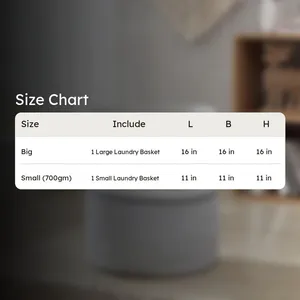 Natural Cotton Eco-Friendly Modern Multifunction <b>Storage</b> <b>Baskets</b> for Living Room Bedroom Office Multi-Purpose Organization - Product Image 5