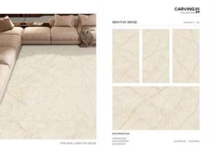 Elegante Azulejo de Porcelana Tallada 600x1200 de Gran Formato, Superficie Texturizada Premium para Pared y Suelo, Uso Interior y Exterior Moderno - Product Image 4