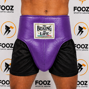 อุปกรณ์ป้องกันขาหนีบสำหรับฝึกซ้อมคิกบ็อกซิ่ง ยี่ห้อ Red No Boxing No Life รุ่นขายดีที่สุด ผลิตจากหนังวัวแท้ รับสกรีนโลโก้ สำหรับมวยไทย - Product Image 6
