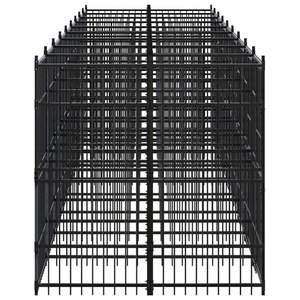 Cage pour chien extra-large en acier thermolaqué noir, durable, cage pour animaux de compagnie extra-large - Product Image 4