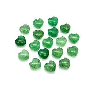 Cuarzo Verde Fresa en Forma de Corazón de 10mm, Piedra Preciosa Tallada Suelta para Fabricación de Joyería, Proveedor de Gemas al por Mayor - Product Image 6