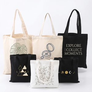 Canvas Tote <b>Bags</b> <b>Medium</b> <b>Size</b> Water Resistant England Style Solid Color Letters Decoration Shoulder Strap All Seasons Polyester - Product Image 5