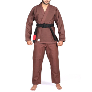 Kimono de Jiu Jitsu Brasileño Personalizado de Alta Calidad para Adultos Unisex, Color Marrón, Opción Frontal, Duradero, Transpirable y Ligero para Artes Marciales - Product Image 1