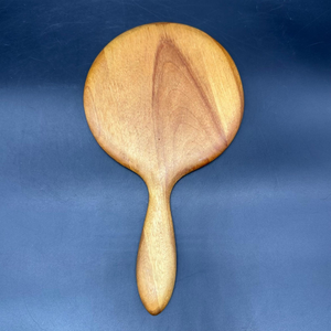 Handmade Wooden Hand <b>Mirror</b> Round Vanity Makeup <b>Mirror</b> Natural Wood Handle Vintage <b>Dressing</b> <b>Mirror</b> Decorative Beauty <b>Mirror</b> Home - Product Image 5