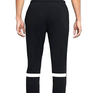 Full Length Black Jogger Pants Elastic Waist Knitted Spandex Polyester <b>Stretch</b> Breathable All Seasons - Product Image 4