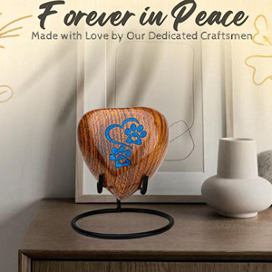 Luxury Wooden Cremation Urn with Velvet Interior Solid Pine Wooden Ashes Urn by AYAANS - Product Image 5