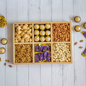 Boîte à fruits secs en bois massif écologique de qualité supérieure, boîte de rangement pour collations, bonbons, noix, pour les fêtes, avec couvercle, au meilleur prix - Product Image 6