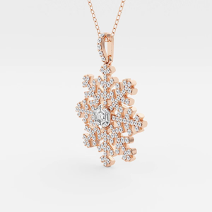 Colgante de Diamante Cultivado en Laboratorio con Forma de Hexágono de 1 1/2 Quilates, Joyería Elegante y Brillante, Regalo para Mujer - Product Image 1