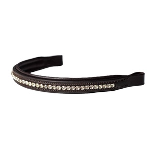 สายรัดคิ้วบุนวมนุ่มหนังม้าขี่ม้าพร้อมคริสตัลอินเดียผู้ผลิตขายส่ง - Product Image 2