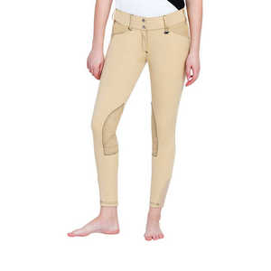 Leggings d'équitation légers pour femmes, prix de gros, compression respirante, cuir véritable, taille haute, entièrement en silicone - Product Image 5