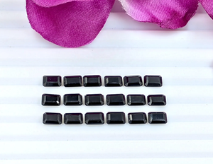 Cuentas facetadas octogonales de espinela negra de calidad AAA, 6*4 mm, 7*5 mm, 100% piedra preciosa natural para la fabricación de joyería a precio de mayorista. - Product Image 4