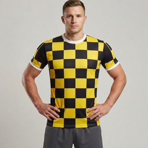 เสื้อฟุตบอลราคาสมเหตุสมผล เสื้อกีฬาระบายอากาศ แขนสั้น คอกลม ชุดฟุตบอล - Product Image 4