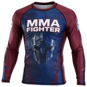 Camiseta de Manga Larga para Hombre con Protección UPF50+ y Estampado por Sublimación, Camiseta de Rashguard para MMA, BJJ, OEM, Camiseta de Rashguard de Manga Larga para Hombre - Product Image 2