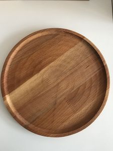 Grande Planche à Pizza Ronde en Acacia, Plateau de Service en Bois Naturel, Essentiel de Cuisine pour Servir Pain et Fromage, Idéal pour les Réceptions - Product Image 4