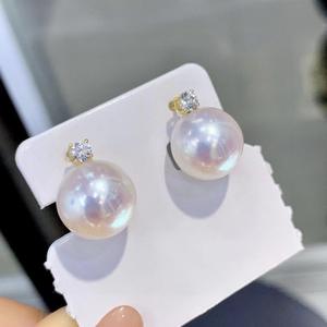 ต่างหูมุกน้ำจืดธรรมชาติสไตล์บาซาร์ยุโรป-อเมริกา หรูหราเบาๆ สไตล์บาโรกย้อนยุค - Product Image 1