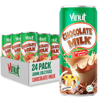 Boisson au lait chocolaté 320ml Protéines Calcium Vietnam OEM ODM Marque privée Vente en gros Échantillon gratuit Fabricant de boissons