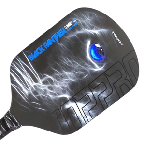 ไม้พายพิเคิลบอลผิวไฟเบอร์กลาสสีดำ/สีขาว - Product Image 3