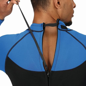 Combinaison de plongée en néoprène pour homme, fermeture éclair sur la poitrine, intégrale, chaude, coupe-vent, respirante, séchage rapide, épaisseur 2,0 mm, écologique, OEM - Product Image 4