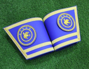 Manchettes de regalia maçonniques de l'Arche Royale Provinciale, 100% polyester, broderie, unisexe - Product Image 1