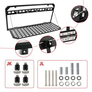 โต๊ะท้ายกระบะแบบพับได้สำหรับ JEEP Wrangler 2007-2018 JK jku 2018-2022 JL JLU โต๊ะกลางแจ้งรองรับยานพาหนะ - Product Image 6