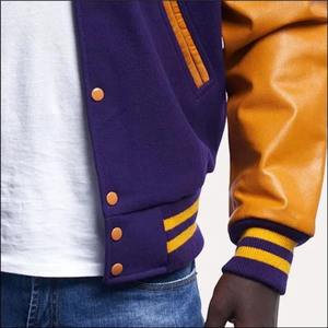 Custom Wool <b>Leather</b> Varsity <b>Jacket</b> Embroidered Letterman <b>Jacket</b> Private Label OEM ODM Wholesale Manufacturer - Product Image 3
