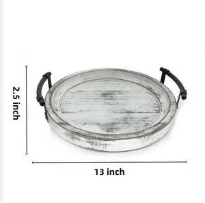 Forestry Natural Wooden Serving Tray Wooden Customized Strong Wooden Base Tray Display Tray Dishes <b>Platter</b> Handmade - Product Image 2