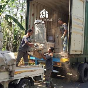 Ensemble de table à manger d'extérieur en teck massif Maximo, style minimaliste - Product Image 6