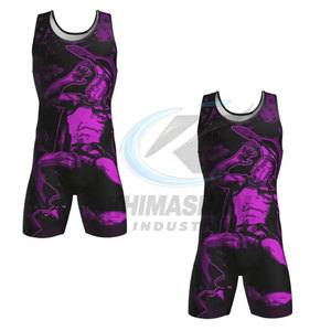 High Quality Spandex/Polyester Customizable Quick Dry Lightweight Wrestling <b>Singlet</b>-Latest Design Low MOQ for <b>Men</b> Adults - Product Image 4