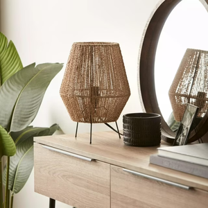 Abat-jour rustiques en jonc de mer tressé à la main pour lampes de table, prix de gros pour hôtels, provenance Vietnam - Product Image 2