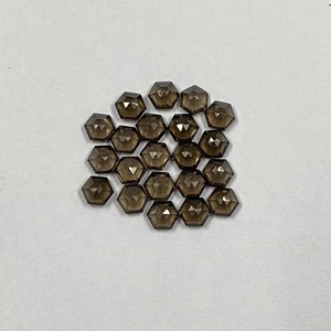 Quartz fumé naturel 5 mm, taille hexagonale facettée, calibré, certifié par un tiers, idéal pour la fabrication de bijoux, vente en gros - Meilleures ventes - Product Image 2