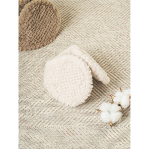 Ivory Large <b>Fur</b> <b>Earmuffs</b> with Luxurious Eye Masks and Accessories - Product Image 1