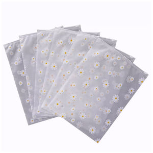 Custom Logo Clear Recyclable <b>Zip</b> Lock <b>Bags</b> Reusable Resealable Plastic Packaging Pouches for Socks Clothing and Apparel - Product Image 2