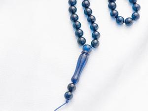 Perles de prière islamiques en résine de qualité supérieure (Tasbih/Misbaha) faites à la main, en forme de hibou, thème ange, légères, Dhikr spirituel musulman - Product Image 5