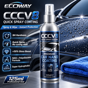 CCCV8 Long Lasting Quick <b>Spray</b> Coating Polysiloxane Nano Protective Barrier 9H Hardness +50% Gloss Vehicle Body <b>Paint</b> Care 125ml - Product Image 4