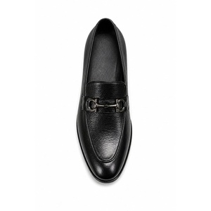 Mocassins Classiques de Luxe pour Hommes en Cuir de Vachette Véritable, à Enfiler, avec Détail Métallique, Respirants, Légers, Semelle Intermédiaire en Caoutchouc Durable - Product Image 3