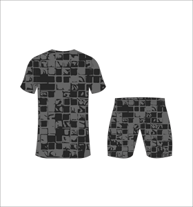 ชุดเสื้อฟุตบอลและกางเกงขาสั้นแบบซับลิเมชั่นลายเรขาคณิต คอวี ระบายเหงื่อได้ดี สำหรับผู้ชายทุกวัย ทุกฤดูกาล - Product Image 3