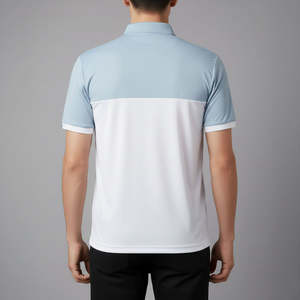 Camisas de Verano para Hombre al Por Mayor, de Dos Tonos, Transpirables, Antiarrugas, Personalizables, de Tela Tejida para Golf y Deportes - Product Image 5