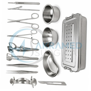 Kit d'instruments chirurgicaux pour trachomatos-trichiasis en acier inoxydable, pour chirurgie des paupières entropiques, certifié CE, réutilisable - Product Image 6