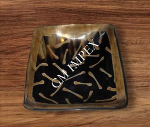 ถาดเขาควายขัดเงา100% ธรรมชาติงานฝีมือสไตล์สัตว์สำหรับงานแต่งงานเด็กแก้วเปลือกหอยชาและเค้กขนาดเล็ก - Product Image 2