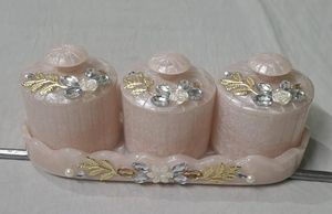 Classic Resin Jars Carved Eco-Friendly European Design Customizable <b>Food</b> <b>Storage</b> <b>Container</b> Detachable Lid Freshness Preservation - Product Image 4