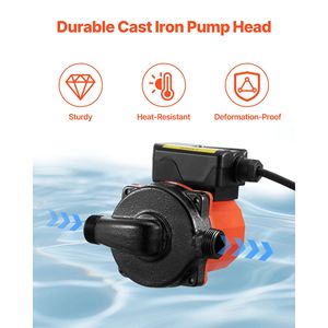 Sistema di Pompa di Ricircolo Acqua Calda 10 GPM, Circolazione Istantanea, Controllo a 3 Velocità, 0.13 HP, 110/120V, NPT 3/4 Pollici - Product Image 5