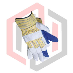 Gants de travail en cuir croûte renforcé, résistants à la déchirure, sans silicone, sans poudre, anti-chaleur, anti-coupure, antistatiques - Product Image 3