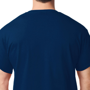 Camiseta para Hombre, Color Azul Marino, Personalizada, de Algodón, Manga Corta, Cuello Redondo, Ropa Casual, Prenda Lisa al por Mayor - Product Image 5