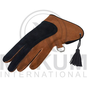 Gants de fauconnerie en cuir personnalisés, pour la manipulation des oiseaux, la formation et la sécurité des mains, fabriqués en cuir. - Product Image 4