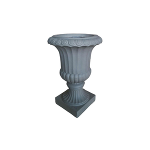 Jardinières et pots de fleurs en ciment antique légers, forme ronde, écologiques, durables, décoration extérieure pour la maison et le jardin - Product Image 2