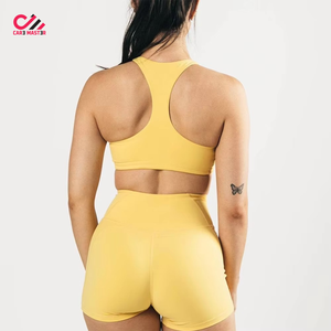 Conjunto de Yoga de Dos Piezas para Mujer con Logotipo Personalizado, Shorts de Ciclismo y Sujetador Deportivo para Gimnasio, Fitness y Entrenamiento, Ropa Deportiva Activa, Colección Verano 2026 - Product Image 6