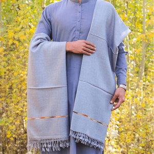 Châle élégant et confortable pour hommes, tissu doux et chaud, enveloppe élégante pour l'hiver, vêtements classiques traditionnels pour hommes - Product Image 3