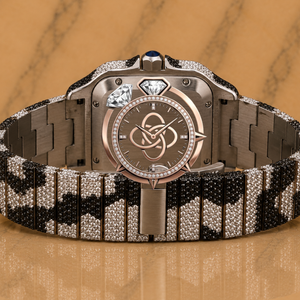Luxury <b>Automatic</b> Moissanite Diamond Watch Men Full VVS Stone Stainless Steel Watch - Product Image 3