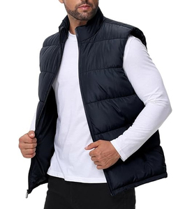 ODM Service Popular Fleece <b>Jacket</b> Vest for <b>Men</b> Casual Thermal Running <b>Mens</b> Custom Patchwork <b>Utility</b> Vest - Product Image 1