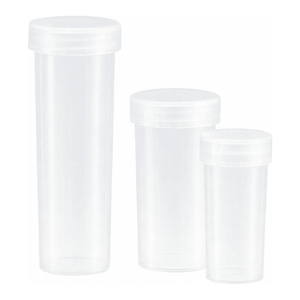 Flacons d'échantillonnage transparents en PP de 5 à 180 ml avec bouchon à clipser ou à visser pour l'échantillonnage en laboratoire - Product Image 3